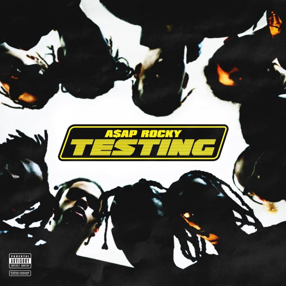 Obraz przestawia okładkę płyty Testing, której autorem jest A$AP Rocky.